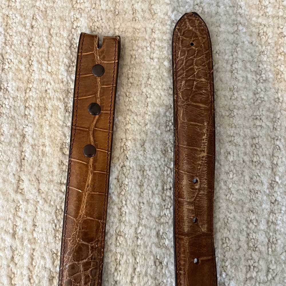 James Reid, Ltd. Genuine Alligator Belt